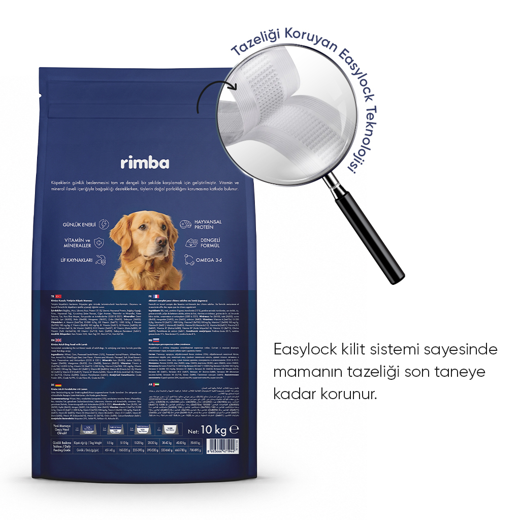 Rimba Kuzulu Yetişkin Köpek Maması 10kg