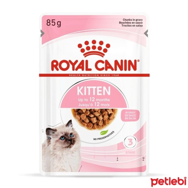 Royal Canin Pouch Instinctive Kitten Soslu Yavru Kedi Konservesi 85gr