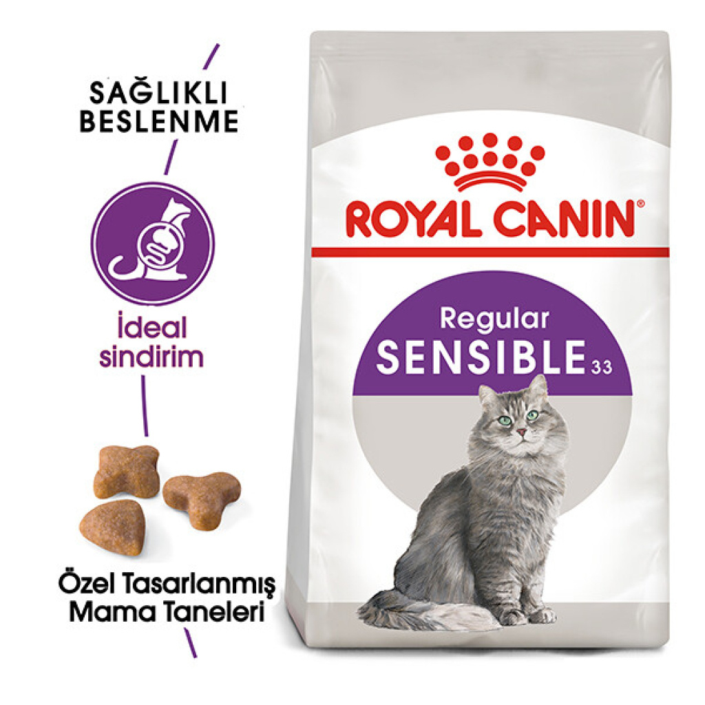 Royal Canin Sensible 33 Hassas Sindirim Sistemli Kediler İçin Yetişkin Kedi Maması 10kg