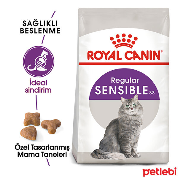 Royal Canin Sensible 33 Hassas Sindirim Sistemli Kediler İçin Yetişkin Kedi Maması 400gr