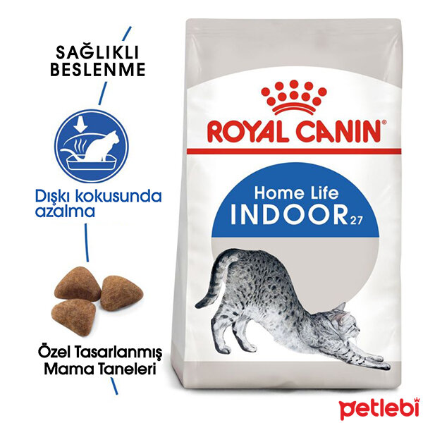 Royal Canin Indoor 27 Ev Kedileri için Yetişkin Kedi Maması 400gr