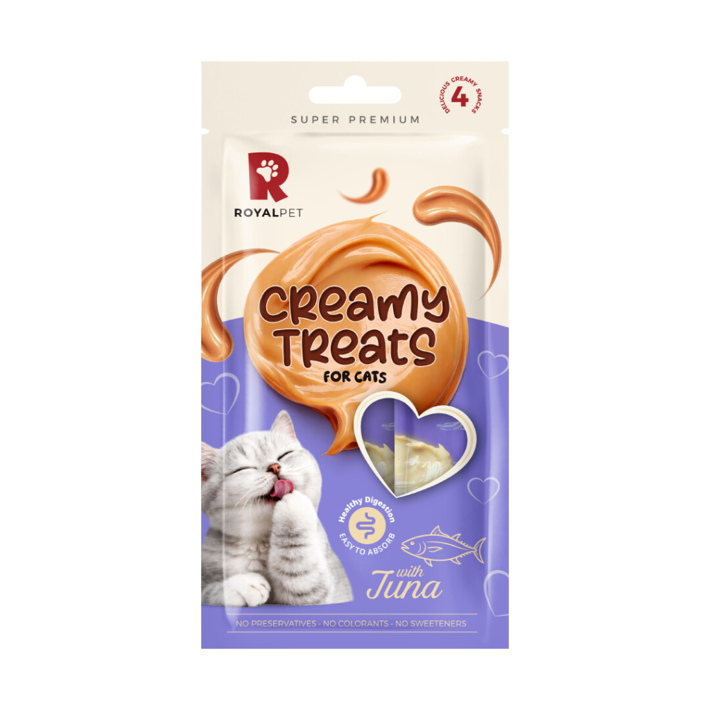 ROYALPET Creamy Ton Balıklı Krema Kedi Ödül Maması 14gr (4'lü)