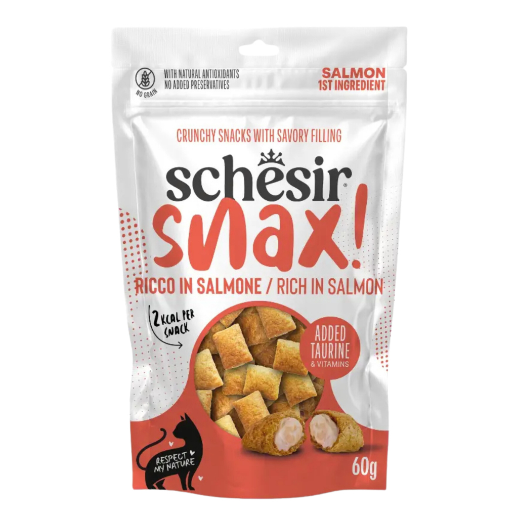 Schesir Snax Somonlu Tahılsız Dolgulu Kedi Ödül Maması 60gr