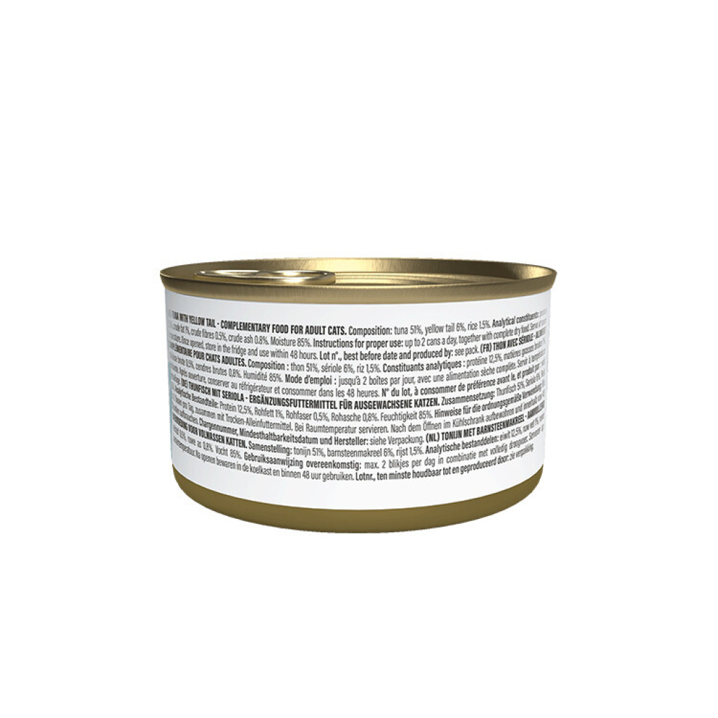 Schesir Jöle İçinde Ton ve Sarı Kuyruk Balıklı Kedi Konservesi 70gr