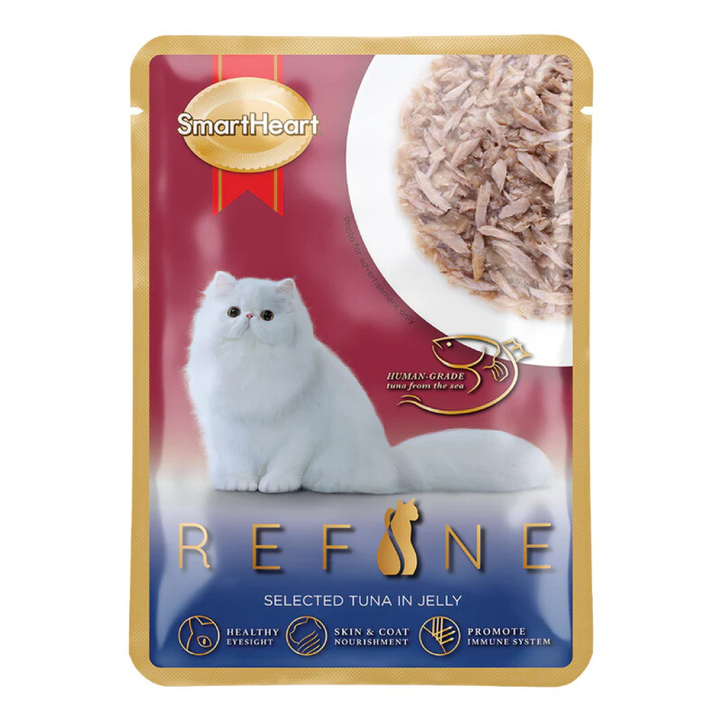 SmartHeart Refine Jöle İçinde Ton Balıklı Yetişkin Kedi Konservesi 70gr