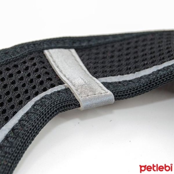 Tailpetz Air-Mesh Küçük Irk Köpek Göğüs Tasması 28-32cm (Siyah) [2XS]