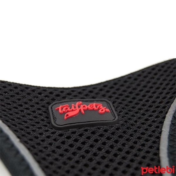 Tailpetz Air-Mesh Küçük Irk Köpek Göğüs Tasması 24-28cm (Siyah) [3XS]