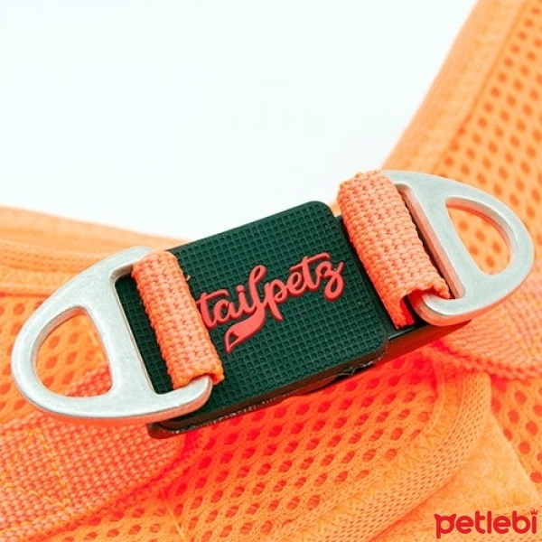 Tailpetz Air-Mesh Küçük Irk Köpek Göğüs Tasması 28-32cm (Turuncu) [2XS]