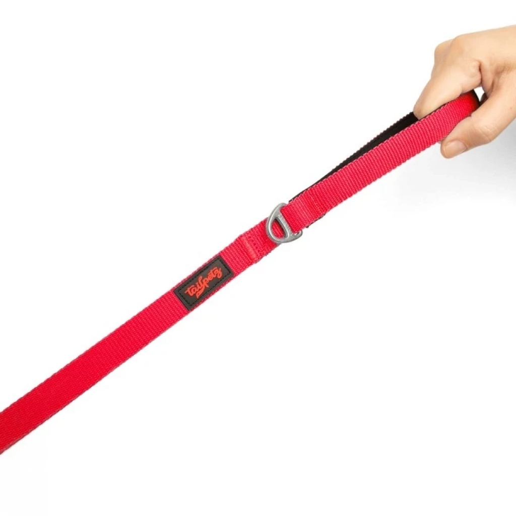 Tailpetz Kedi ve Köpek Gezdirme Kayışı (Parlak Kırmızı) 100x1,5cm