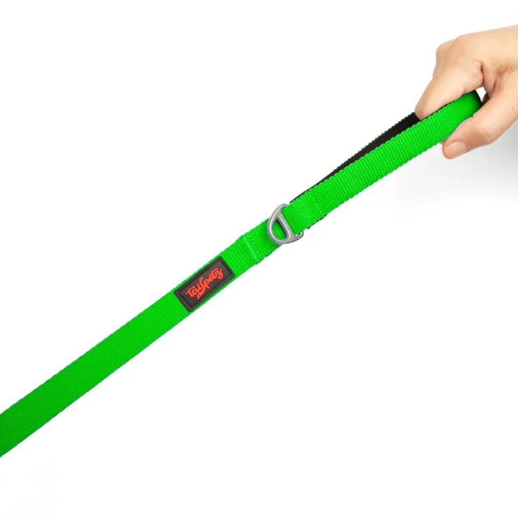 Tailpetz Match Kedi ve Köpek Gezdirme Kayışı 100x1,5cm (Neon Yeşil)