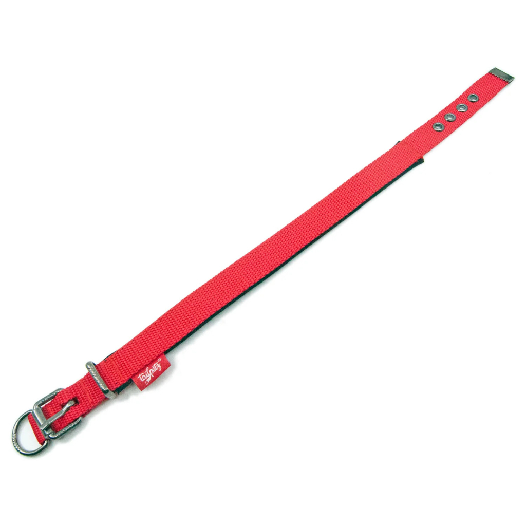 Tailpetz Comfy Yumuşak Dokulu Köpek Boyun Tasması (Kırmızı) [L]