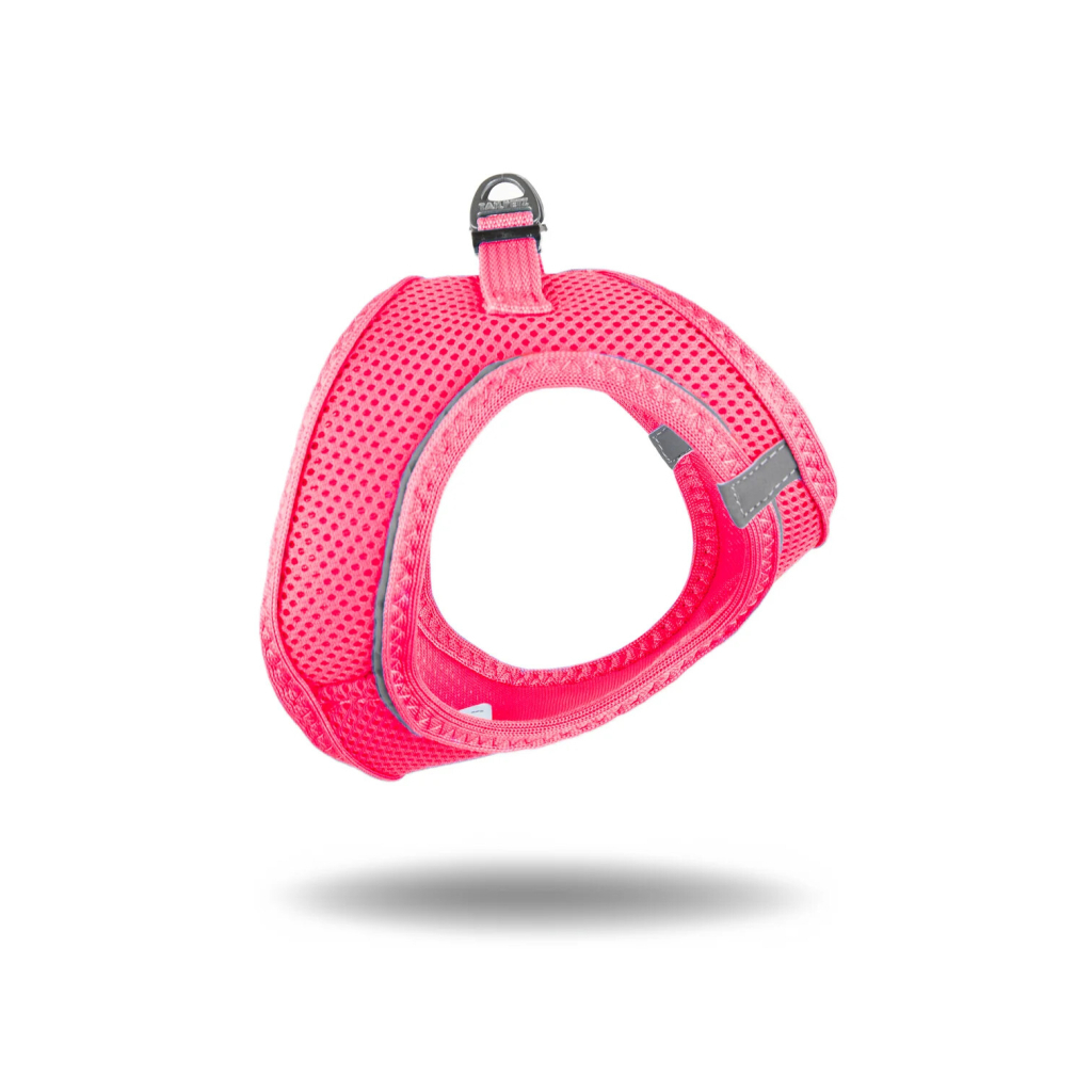 Tailpetz Air-Mesh Küçük Irk Köpek Göğüs Tasması 28-32cm (Neon Pembe) [2XS]