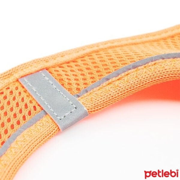 Tailpetz Air-Mesh Küçük Irk Köpek Göğüs Tasması 32-36cm (Neon Turuncu) [XS]