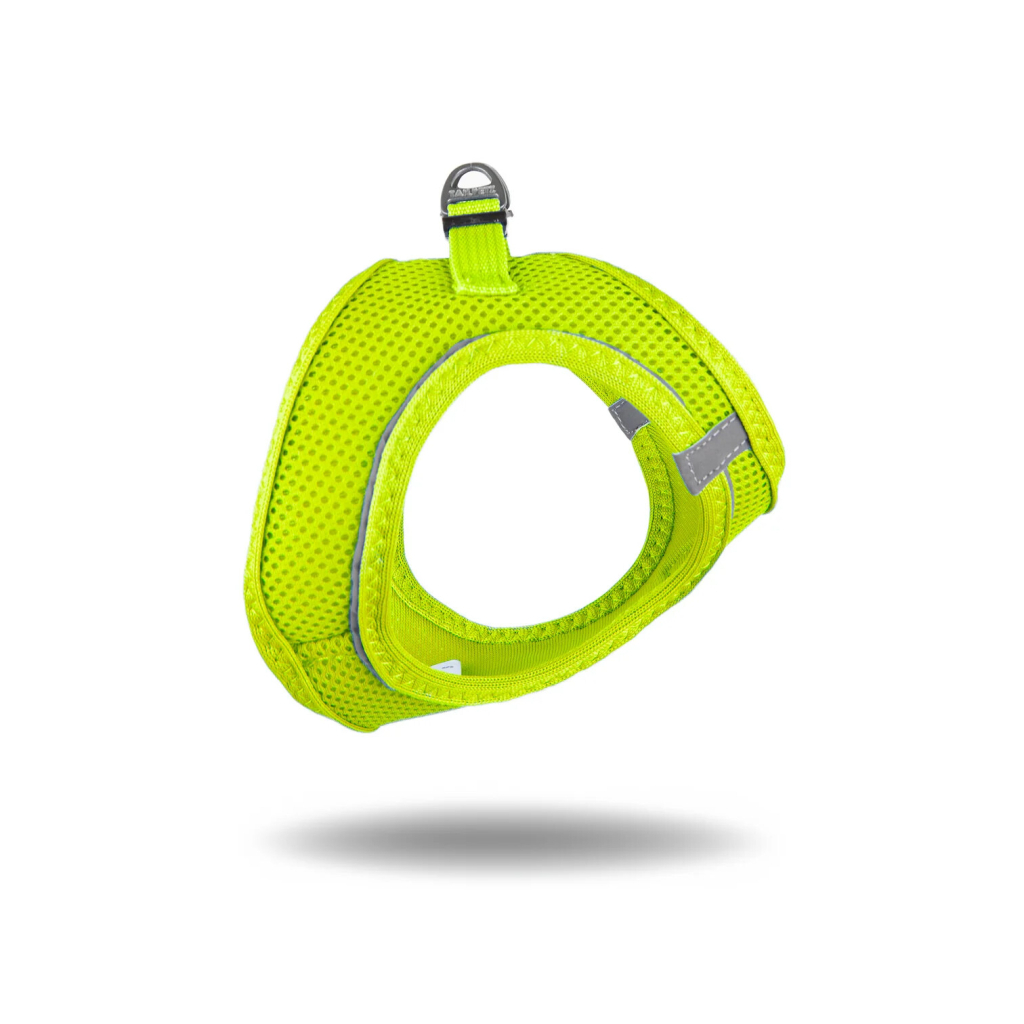 Tailpetz Air-Mesh Küçük Irk Köpek Göğüs Tasması 48-54cm (Neon Sarı) [L]