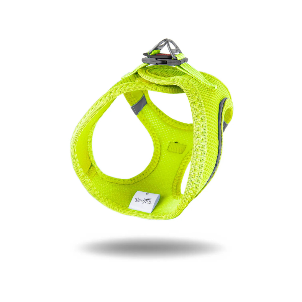 Tailpetz Air-Mesh Küçük Irk Köpek Göğüs Tasması 48-54cm (Neon Sarı) [L]