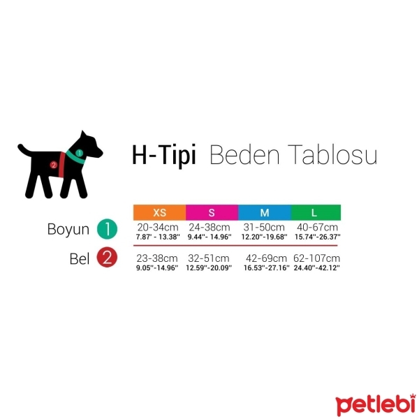 Tailpetz Harness Space Mini Irk Köpek Göğüs Tasması 23-38cm [XS]