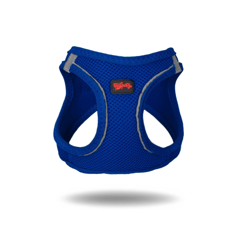 Tailpetz Air-Mesh Orta Irk Köpek Göğüs Tasması 54-60cm (Saks Mavi) [XL]