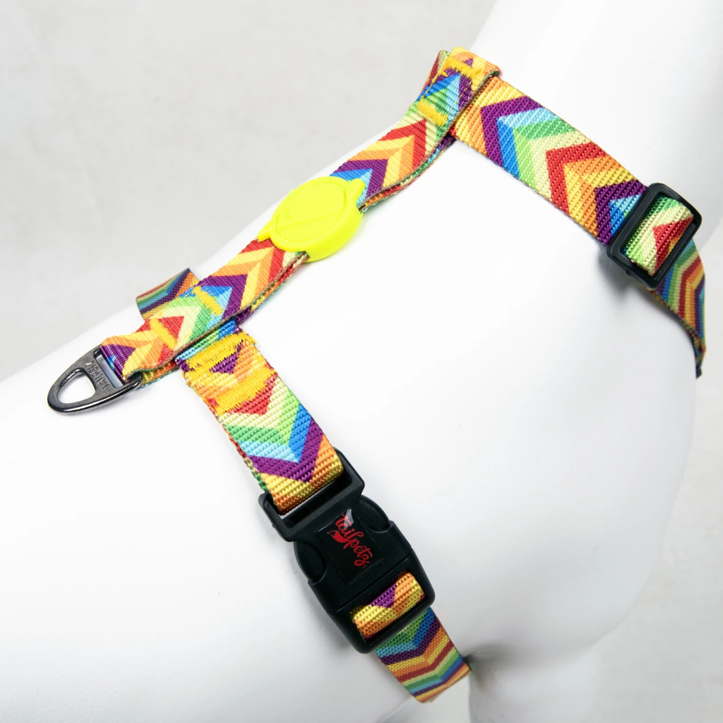 Tailpetz H-Tipi Köpek Göğüs Tasması (Gökkuşağı) [S]