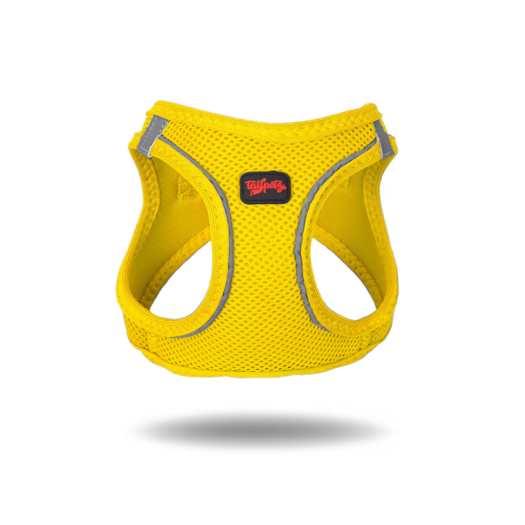 Tailpetz Air-Mesh Harness Köpek Göğüs Tasması (Sarı) [XL]