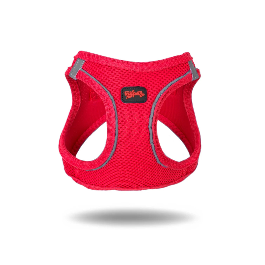 Tailpetz Air-Mesh Harness Köpek Göğüs Tasması (Kırmızı) [M]