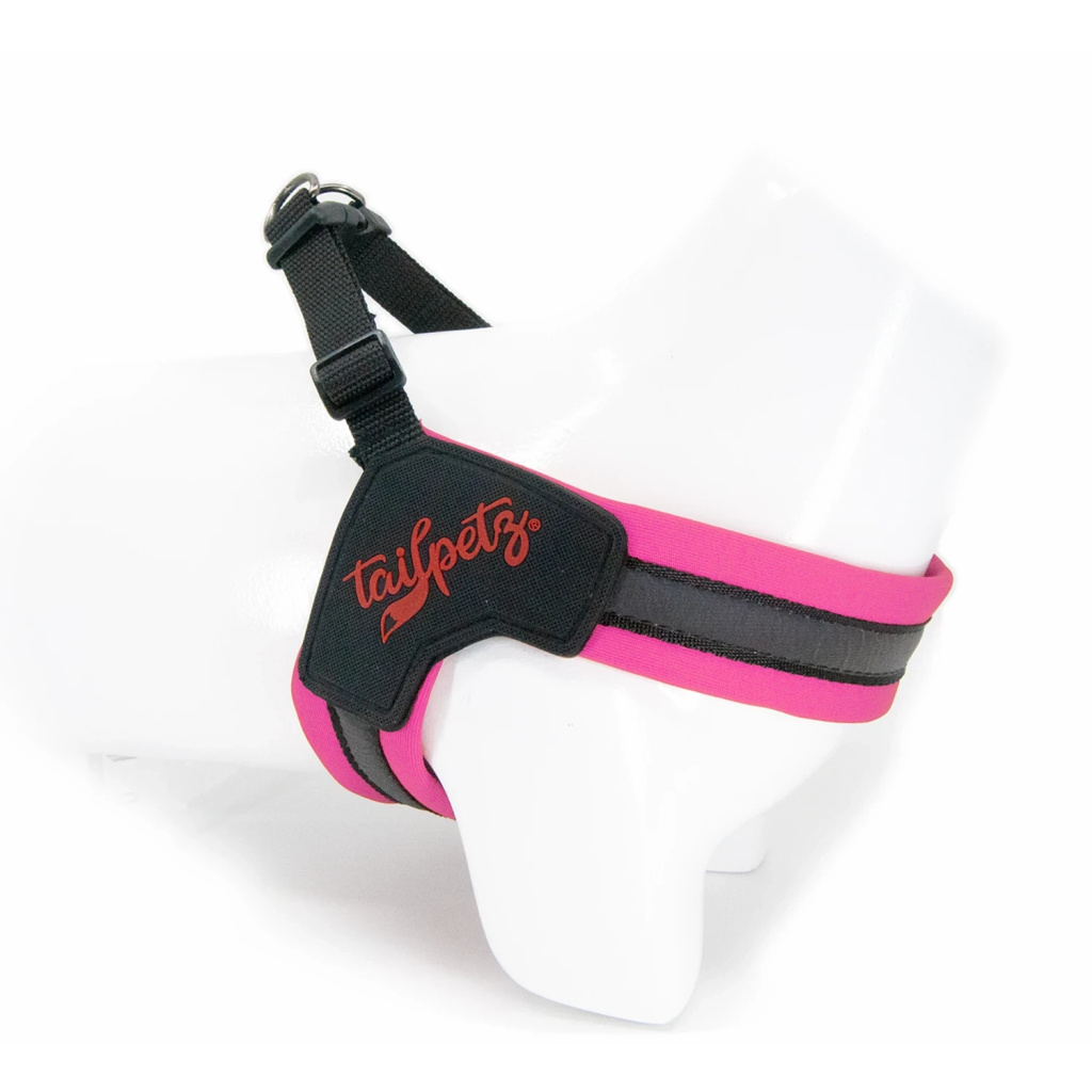 Tailpetz V-Tipi Köpek Göğüs Tasması (Neon Pembe) [L]