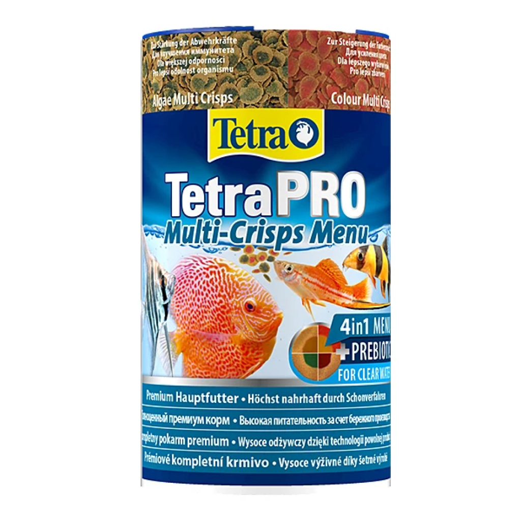 Tetra PRO Menu 4’ü 1 Arada Tropikal Balığı Cips Yemi 250ml 64gr