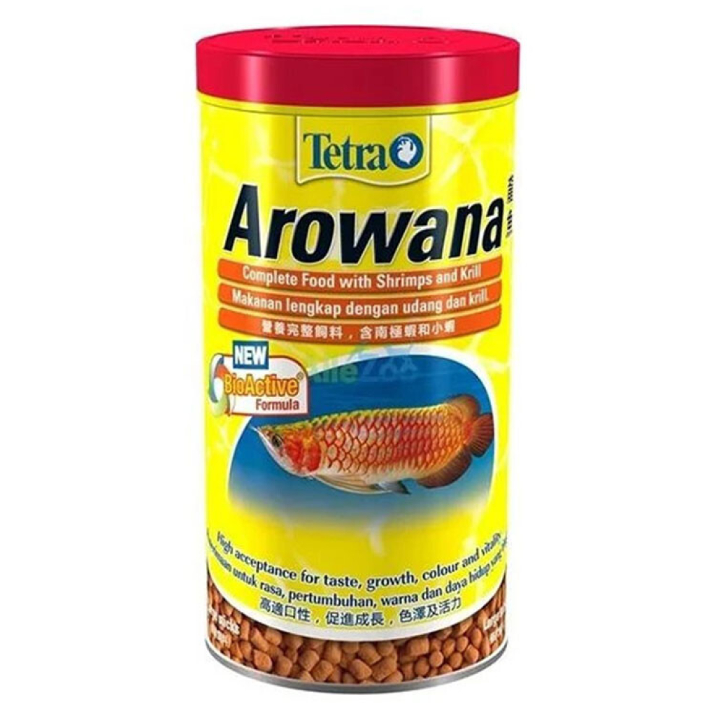 Tetra Arowana Kril ve Karidesli Akvaryum Arowana Balığı Çubuk Yemi 1000ml 340gr