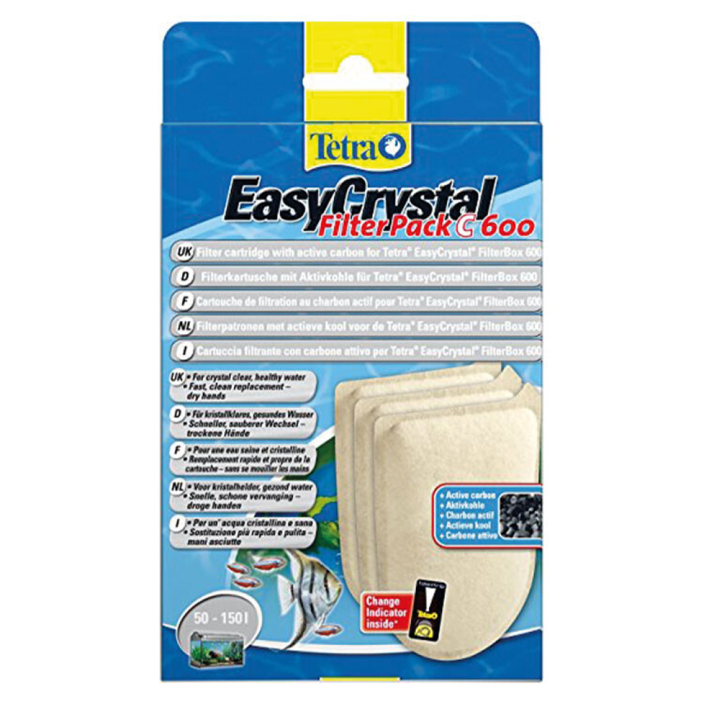 Tetra EasyCrystal FilterPack 600 Akvaryum Filtre Kartuşu 3’lü