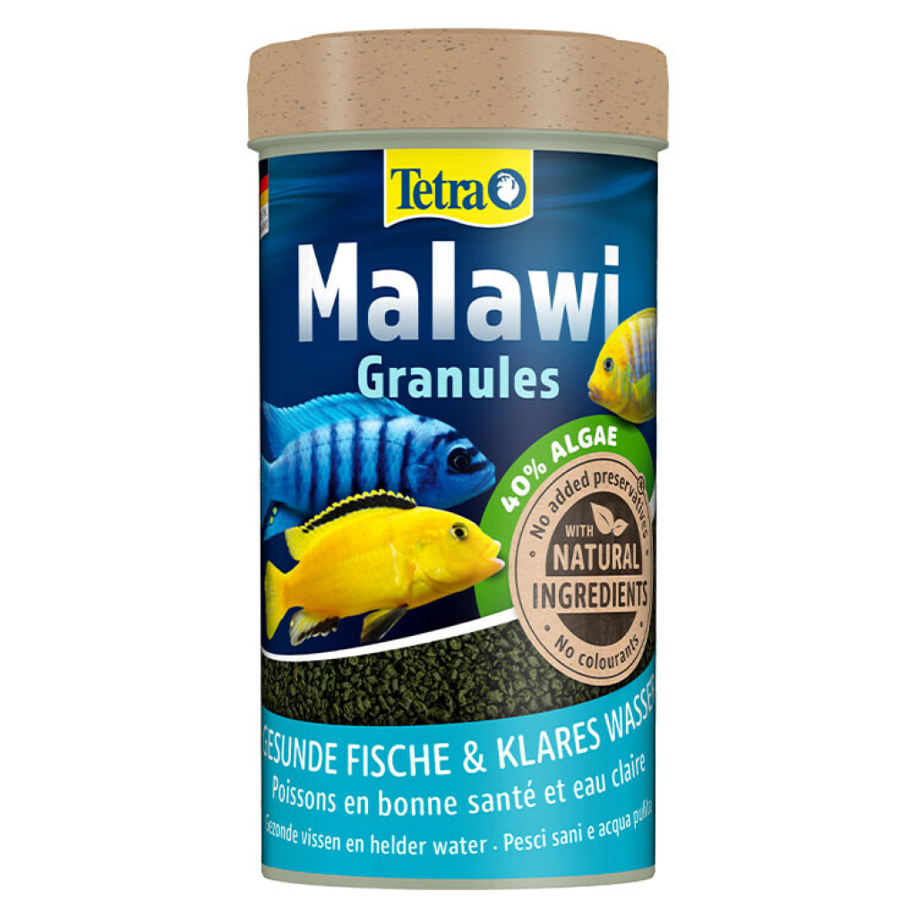 Tetra Malawi Yosunlu Akvaryum Otçul Çiklit Balığı Granül Yemi 250ml 93gr