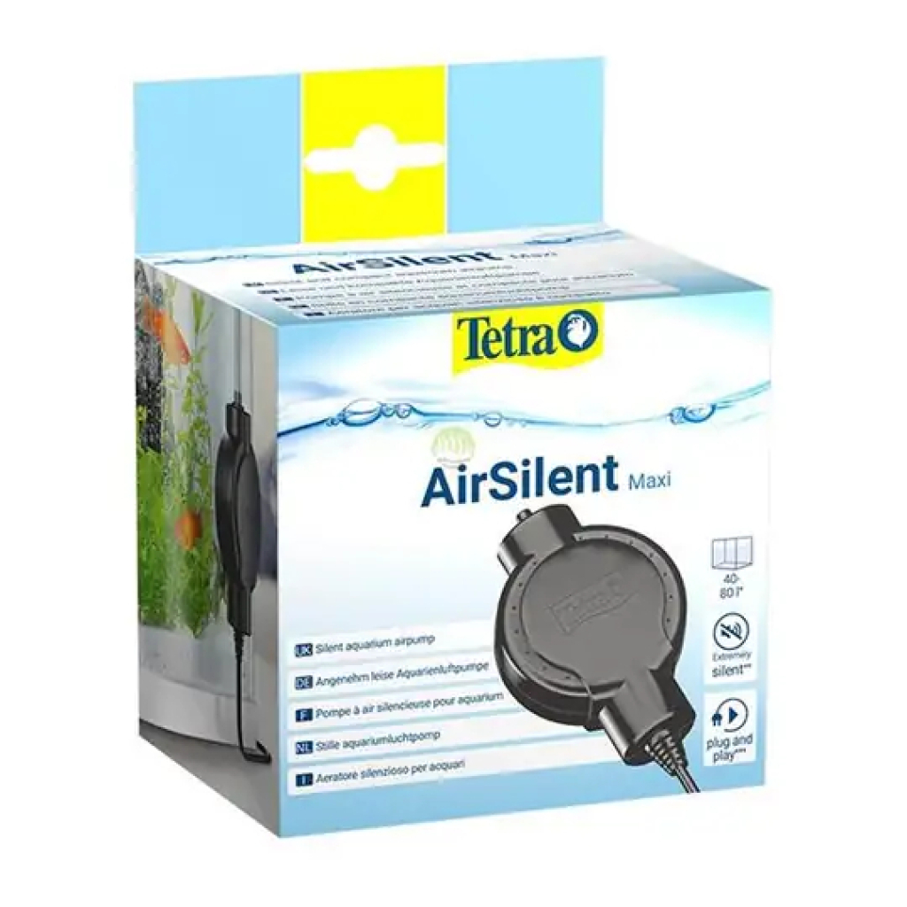 Tetra AirSilent Maxi Sessiz Tek Çıkışlı Akvaryum Hava Motoru 42L/S Siyah