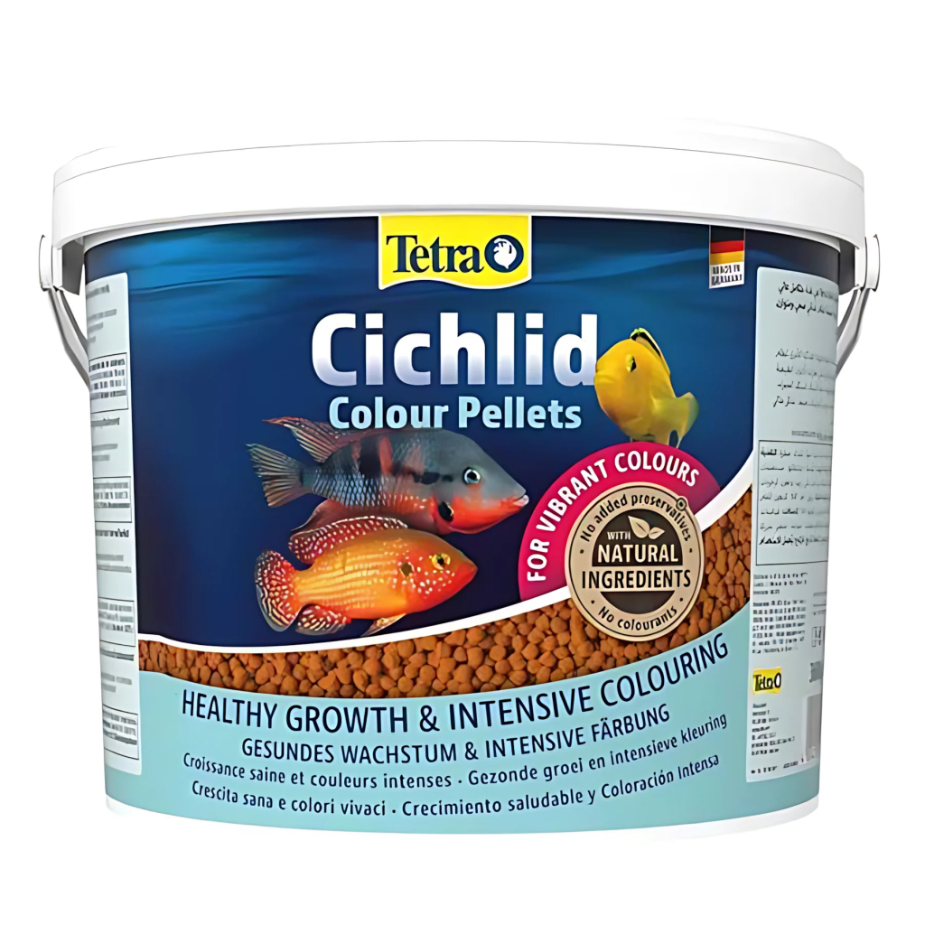 Tetra Cichlid Colour Mini Doğal Renk Güçlendiricili Çiklit Balığı Pellet Yemi 10000ml 3900gr