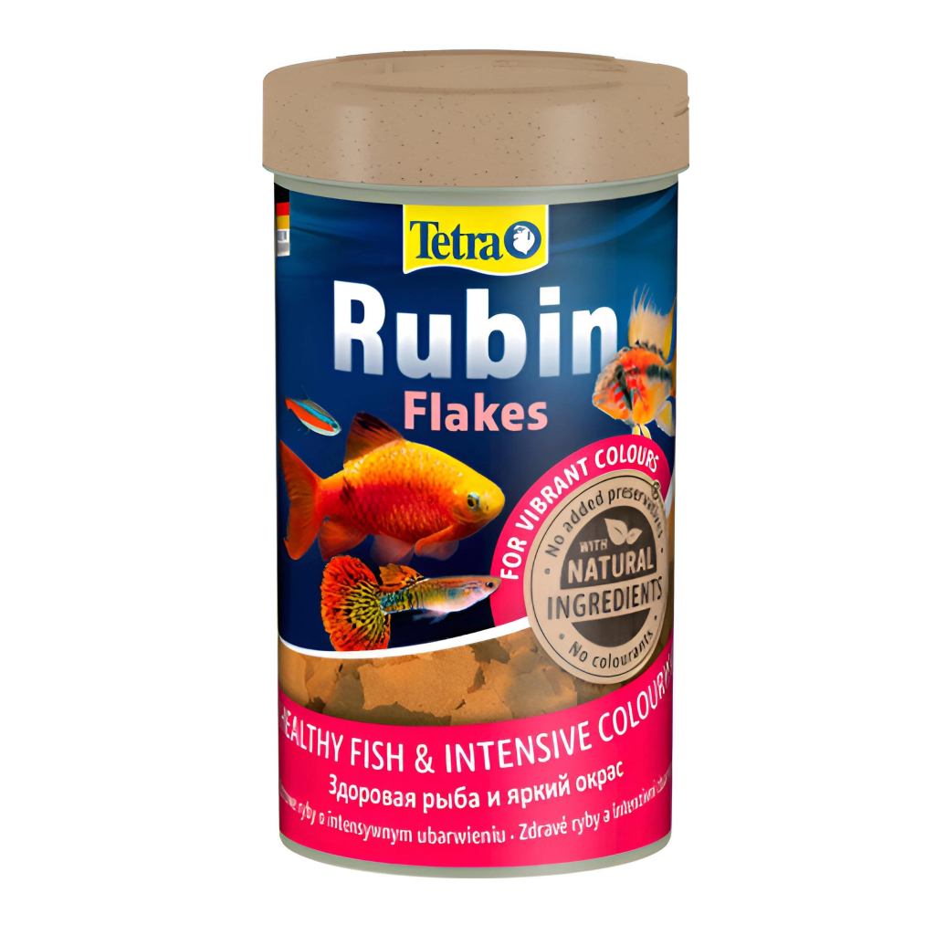 Tetra Rubin Renklendirici Akvaryum Süs Balığı Pul Yemi 250ml 52gr