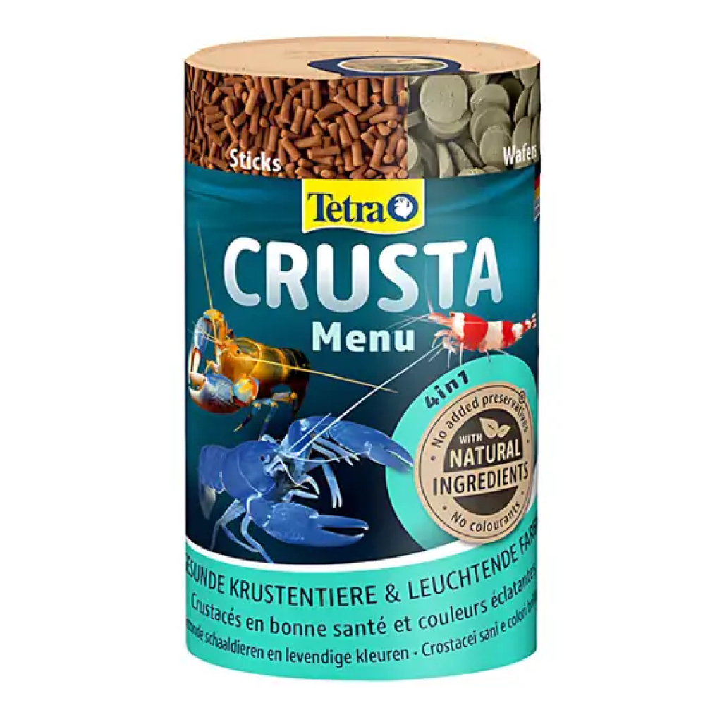 Tetra Crusta Menu 4’ü 1 Arada Akvaryum Karides ve Kerevit Yemi 100ml 52gr