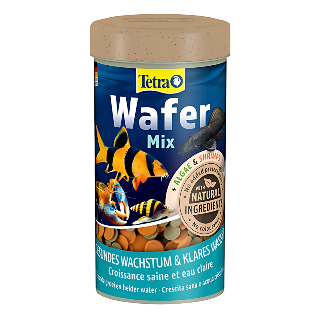 Tetra WaferMix Karidesli ve Spirulinalı Akvaryum Dip Balığı ve Kabuklu Canlı Tablet Yemi 100ml 48gr