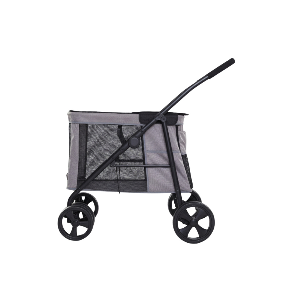 Tommy Kedi ve Köpek Taşıma Arabası 102x62x105cm (Gri)