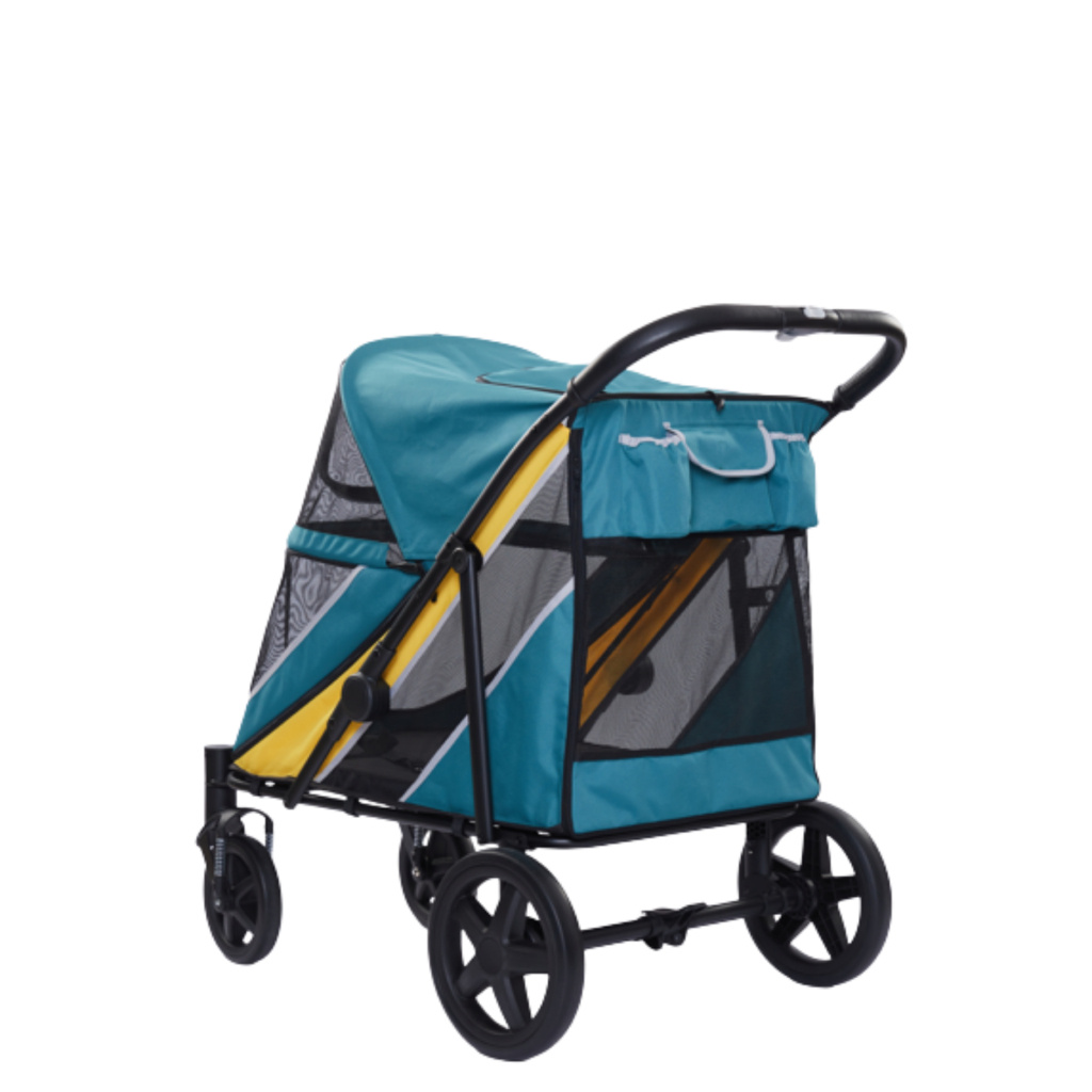 Tommy Kedi ve Köpek Taşıma Arabası 112x65x100cm (Turkuaz)
