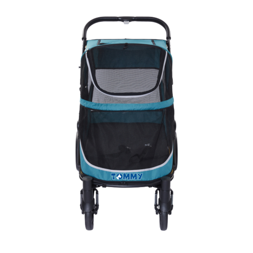 Tommy Kedi ve Köpek Taşıma Arabası 112x65x100cm (Turkuaz)
