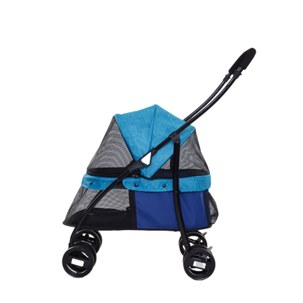 Tommy Kedi ve Köpek Taşıma Arabası 67x47x98cm (Mavi)