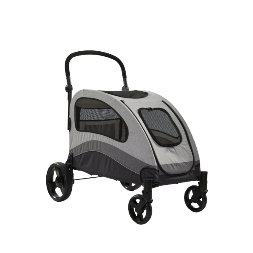 Tommy Kedi ve Köpek Taşıma Arabası 90x73x108cm (Gri)