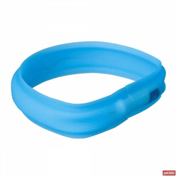 Trixie Işıklı Köpek Tasması 50cm/30mm (Mavi) [M-L]