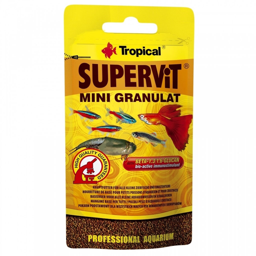 Tropical Supervit Mini Granulat Küçük Balıklar İçin Mini Granül Balık Yemi 10gr