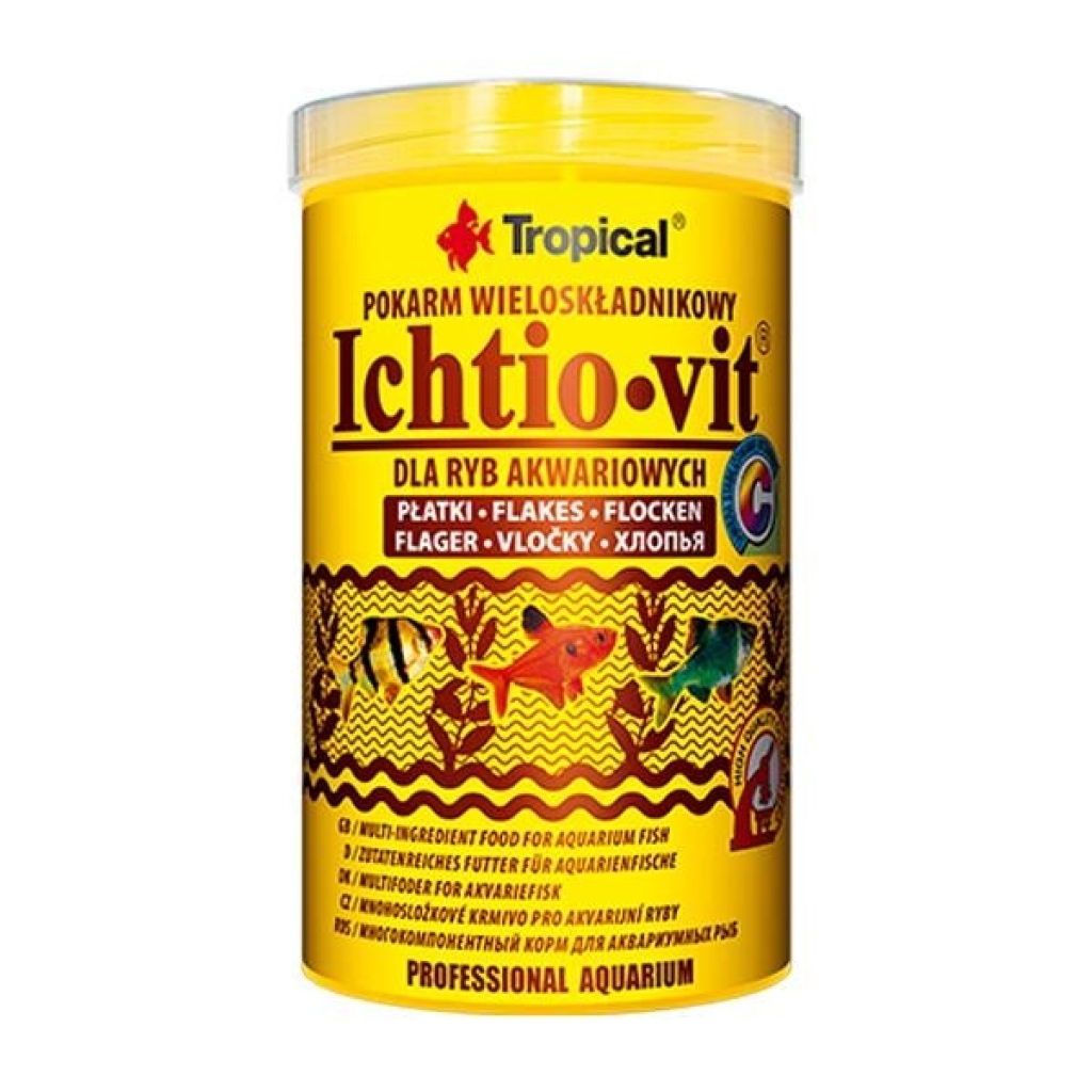 Tropical Ichtio-vit Tropikal Balıklar İçin Pul Balık Yemi 50gr 250ml