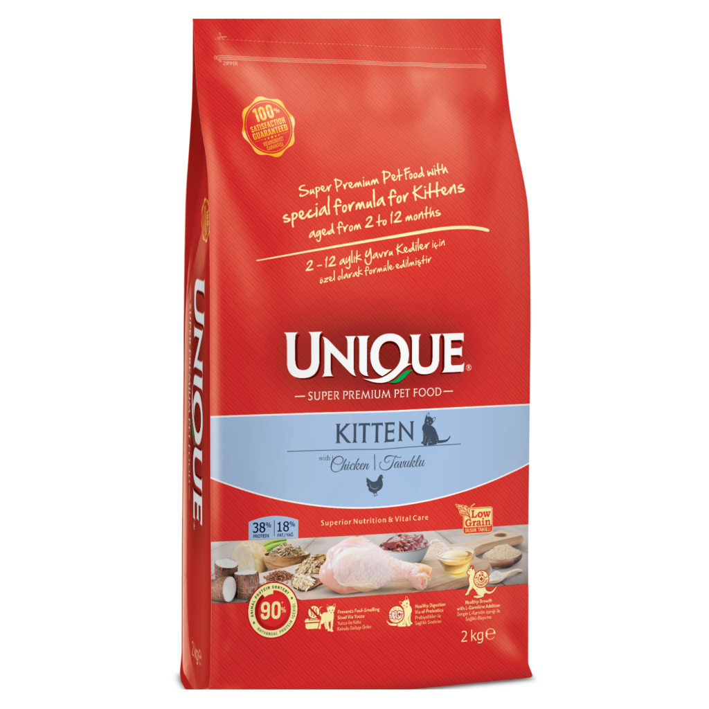 Unique Tavuklu Düşük Tahıllı Yavru Kedi Maması 2kg