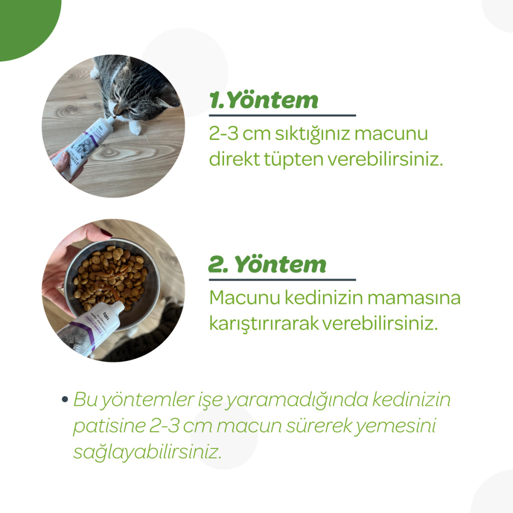 Vet's Plus Anti-Hairball Tüy Yumağı Önleyici Malt Kedi Macunu 100gr+5'li Krema Ödül HEDİYE!