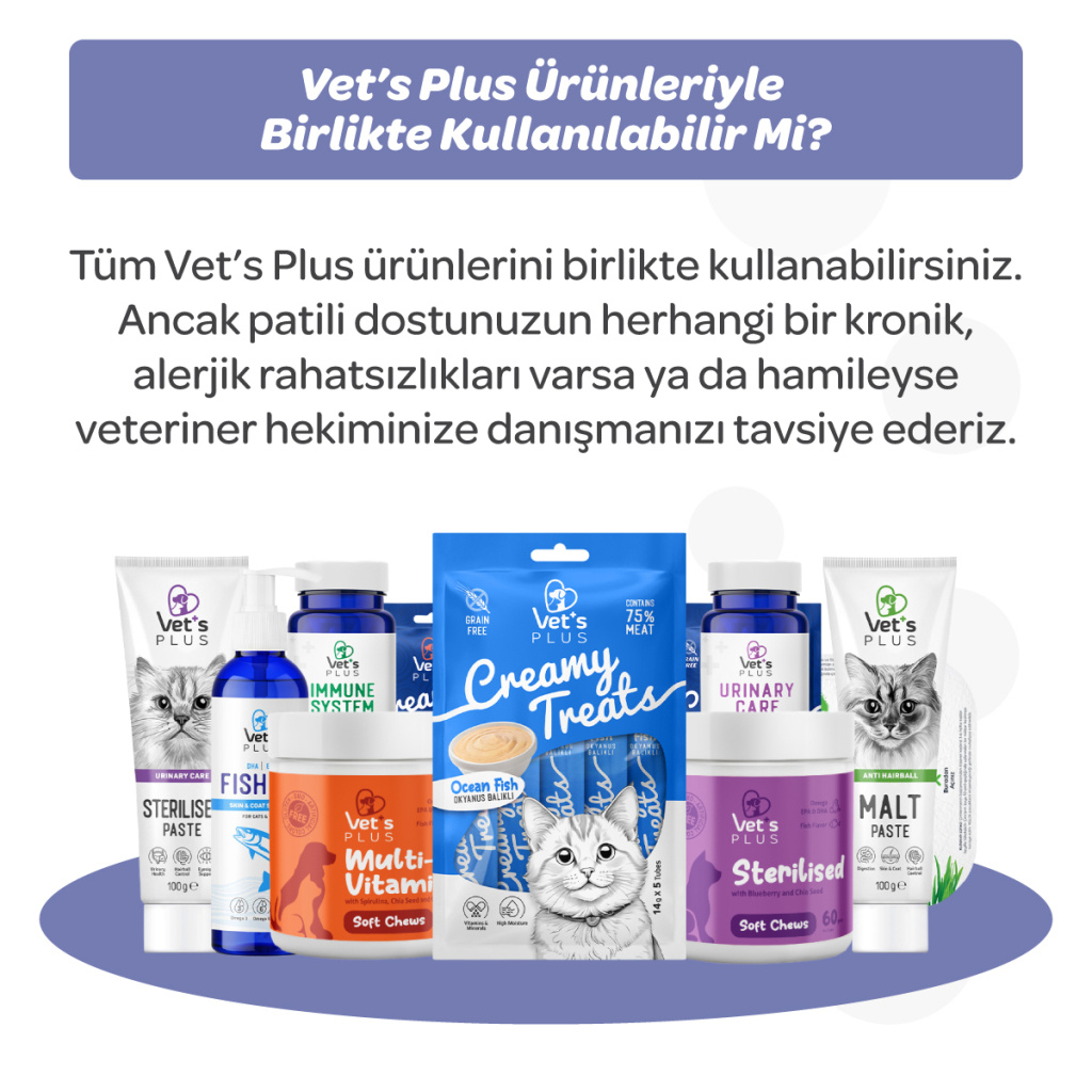 Vet's Plus Kedi ve Köpekler İçin Prebiyotik ve Probiyotik Toz 2gr