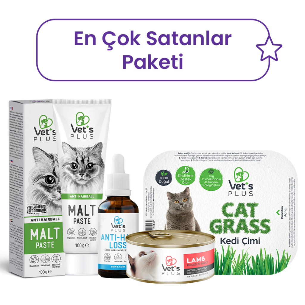 Vet's Plus Kediler İçin En Çok Satanlar Paketi