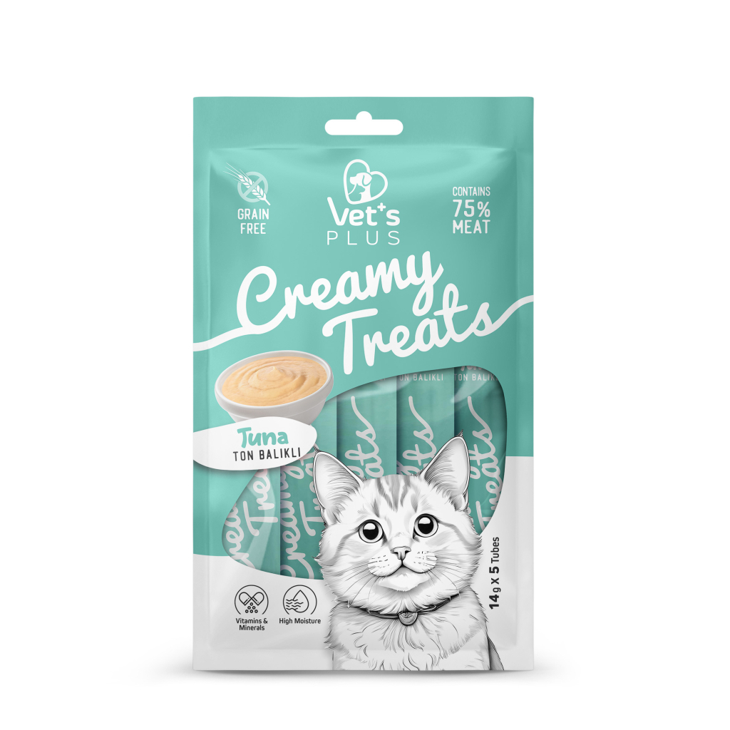 Vet's Plus Ton Balıklı Krema Kedi Ödül Maması 14gr (20 Adet)