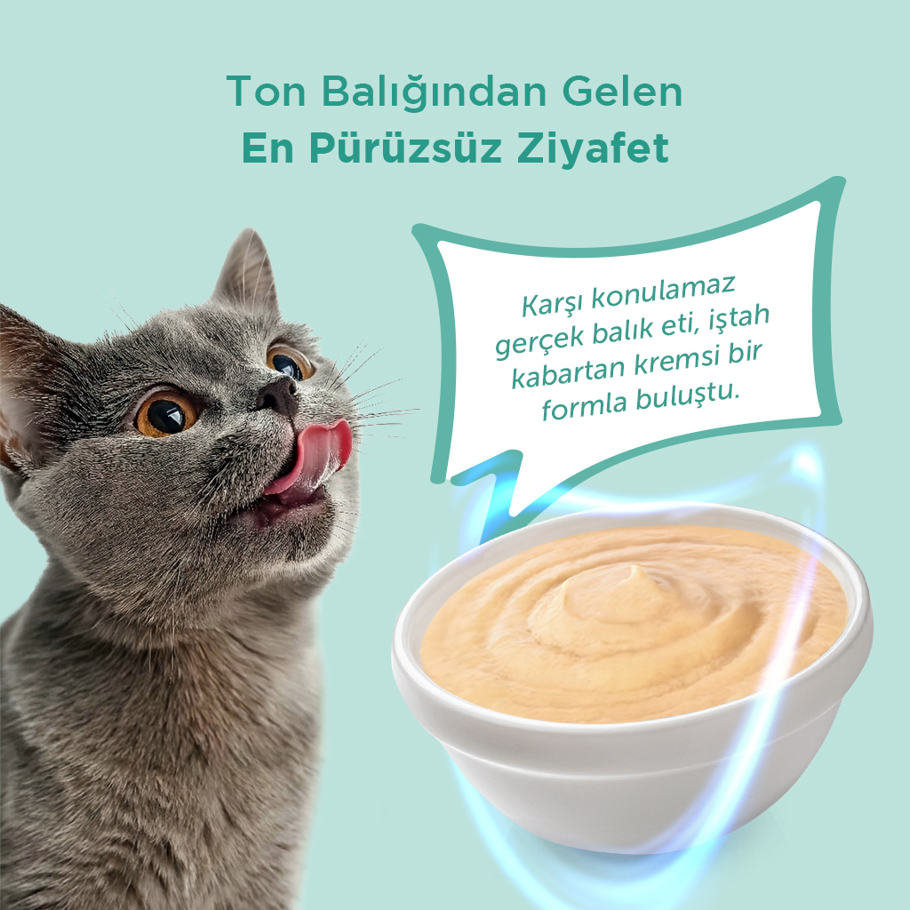 Vet's Plus Ton Balıklı Krema Kedi Ödül Maması 14gr (5'li)
