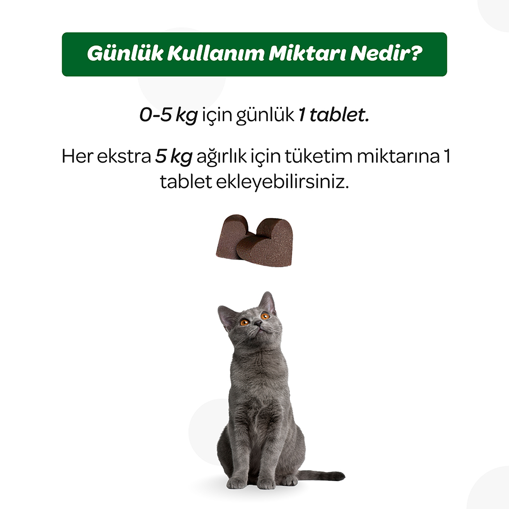 Vet's Plus Hairball Kediler İçin Malt ve Kinoalı Tüy Yumağı Önleyici Çiğnenebilir Tablet (60'lı)