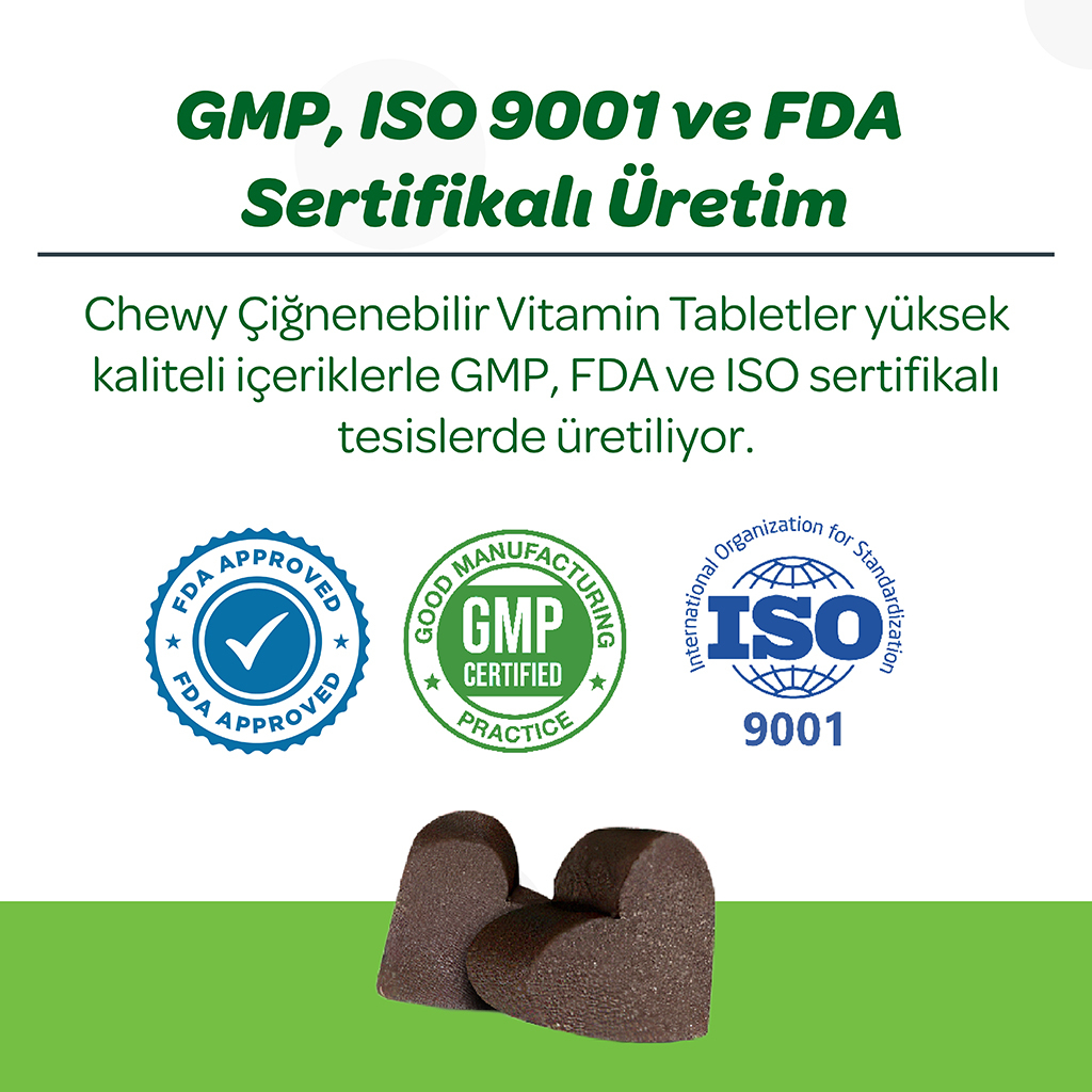 Vet's Plus Hairball Kediler İçin Malt ve Kinoalı Tüy Yumağı Önleyici Çiğnenebilir Tablet (60'lı)